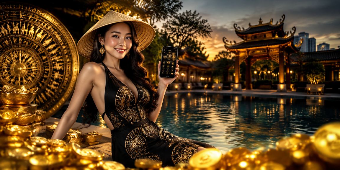 Người phụ nữ đội nón lá xem thông tin nạp tiền bonus tại Hà Nội